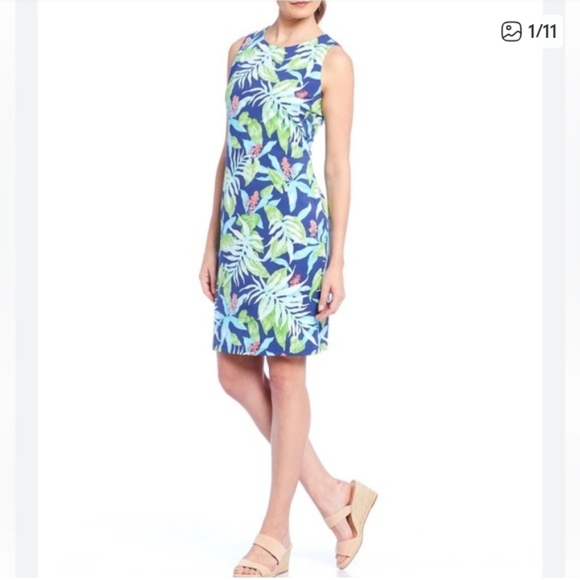 J. McLaughlin Dresses & Skirts - J. McLaughlin Blue and Green Floral Dress.New No Tag